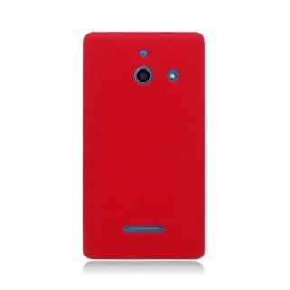 Red Flex Cover Case for Huawei W1 H883G Windows Phone Straight Talk: Cell Phones & Accessories