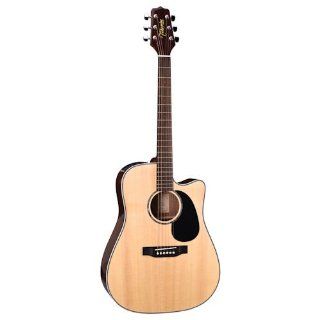 Takamine G Series EG530SC Dreadnought Acoustic Electric Guitar, Natural: Musical Instruments