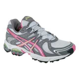 ASICS Women's GEL Trail Sensor 3 WR Size: 8.5, Width: B, Color: Grey/Pink: Shoes