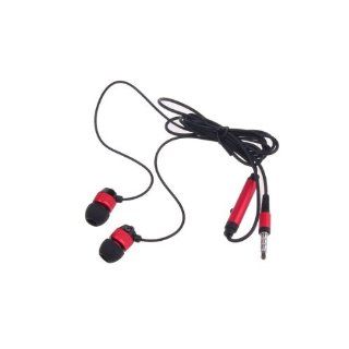 BestDealUSA 3.5mm Red Black In Ear Earbud Headphone Earphone For iPod MP3 MP4 PC PSP: Electronics