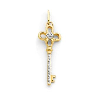14k Diamond Key Pendant: West Coast Jewelry: Jewelry
