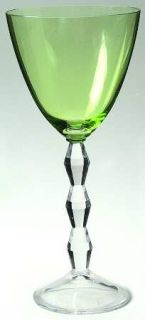 Lenox Carat Jade Green Water Goblet   Jade Green Bowl, Diamond Shapes Stem