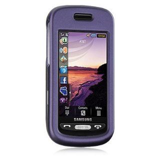 Purple Rubberized Hard Case for Samsung Solstice SGH A887 AT&T: Cell Phones & Accessories