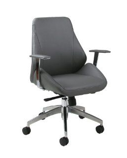 Pastel Furniture Isobella Office Chair in Pu Grey : Desk Chairs : Office Products