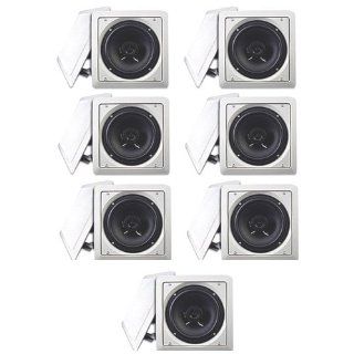 Acoustic Audio LC265i In Wall/Ceiling Speaker 7 Pair Pack 3500W Theater Surround Sound New LC265i 7Pr: Electronics