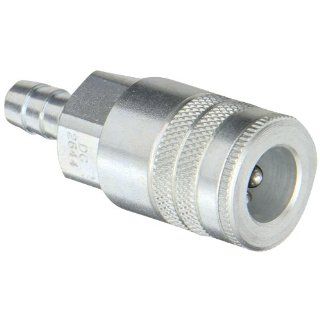 Dixon Valve DC2644 Steel Air Chief Industrial Interchange Quick Connect Air Hose Socket, 3/8" Coupler x 3/8" Hose ID Barbed, 70 CFM Flow Rating Quick Connect Hose Fittings