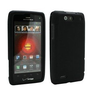 Rubberized Black Snap On Cover for Motorola Droid 4 XT894: MP3 Players & Accessories