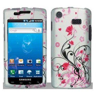 Pink Flowers Hard Snap On Case Cover Faceplate Protector for Samsung Captivate i897 Galaxy S + Free Texi Gift Box: Cell Phones & Accessories