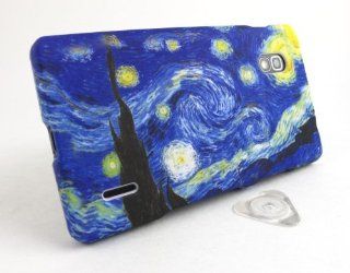 IMAGITOUCH(TM) Hard Snap on Case for LG Optimus G E970 (AT&T)   Starry Night by Vincent Van Gogh (Package Includes Stylus Pen and Prying Tool): Cell Phones & Accessories