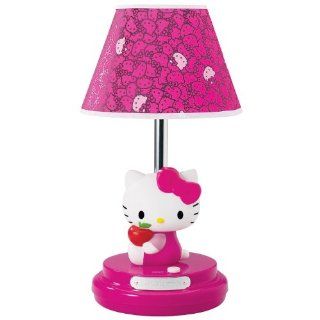 NEW Girls' Kids Bedroom Hello Kitty Design Pink Lampshade Uni Mount Light Lamp  