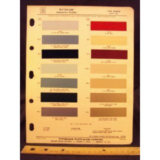 1964 DODGE, Dart, & 880 Paint Colors Chip Page: Chrysler Cororation: Books