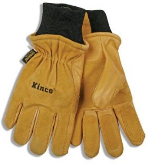 Kinco 901 Heatkeep Thermal Lining Pigskin Leather Ski Drivers Glove, Work, X Large, Golden (Pack of 6 Pairs): Industrial & Scientific