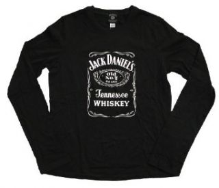 Jack Daniels Old Number 7 Brand Tennessee Whiskey Juniors Longsleeve T shirt large: Novelty T Shirts: Clothing