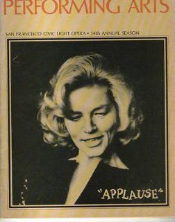 Performing Arts MAGAZINE Lauren Bacall Applause: Entertainment Collectibles