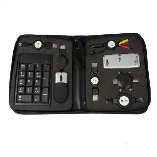 Universal USB2.0 Notebook/Laptop Essentials Peripheral Travel Kit with Keypad/Mouse/USB Hub/RJ45 Cable/earphone mic and usb A/M cable: Electronics