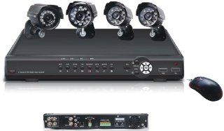 LYD Technology DVR904V 4CH H.264 Real Time DVR 4 CCD COLOR Water Resistant Day and Night Network Surveillance Kit : Complete Surveillance Systems : Camera & Photo
