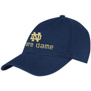 adidas Notre Dame Fighting Irish Navy Blue School Logo Adjustable Slouch Hat  Football Apparel  Sports & Outdoors