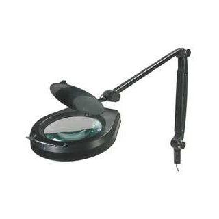 LumaPro 10C906 LED Oversized Round Magnifier Lamp BLK: Industrial & Scientific