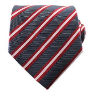 Black & Red Striped Tie Set / Formal Business Neckties at  Mens Clothing store