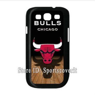 NBA Chicago Bulls logo theme back case for Samsung Galaxy S3 I9300 by Sportscoverit: Cell Phones & Accessories