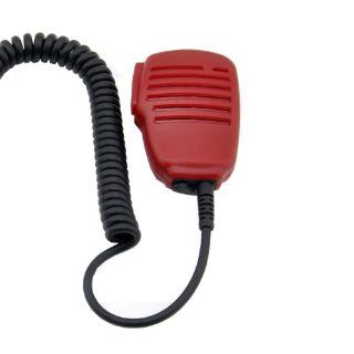 Patuoxun 2 Pin Remote Speaker Microphone for Two Way Radio Puxing PX 888K Wouxun KG UVD1P Kenwood Baofeng UV 5R UV 3R+(Red) : Two Way Radio Headsets : GPS & Navigation