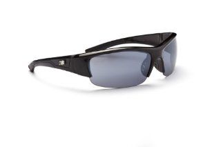 New Balance Sun NB 888 3 Sunglasses, Shiny Black with Black Tips, Smoke with Silver Flash Mirror : Sports & Outdoors