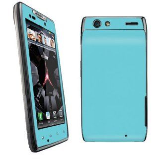 Motorola Droid Razr XT912 Vinyl Decal Protection Skin Turquoise Blue Cell Phones & Accessories