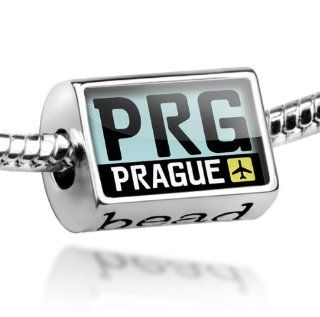 Beads "Airport code "PRG / Prague" Country: United Republic   Pandora Charm & Bracelet Compatible: NEONBLOND Jewelry & Accessories: Jewelry