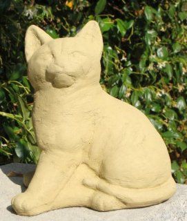Exclusive Rock 7407 O Sitting Kitten : Outdoor Statues : Patio, Lawn & Garden