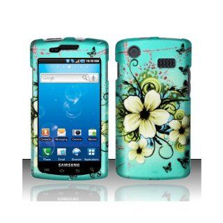 Green Yellow Flower Hard Cover Case for Samsung Captivate SGH I897: Cell Phones & Accessories