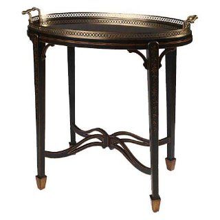 Elizabeth Marshall Antique Mirror Tray Table   End Tables