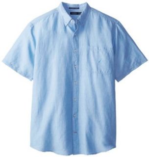 Nautica Men's Big Tall Short Sleeve Ramie Woven Shirt at  Mens Clothing store: