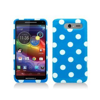 Blue Polka Dot Hard Cover Case for Motorola Electrify M XT901: Cell Phones & Accessories