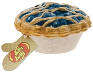 Ceramic Blueberry Pie Shaped Candy Dish with Blueberry jelly beans. : Grocery & Gourmet Food