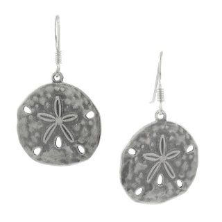 Sterling Silver Sand Dollar Earrings: Jewelry