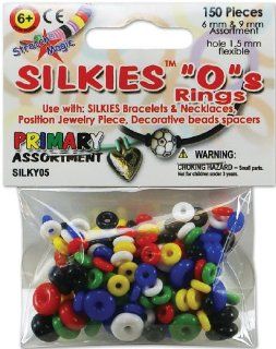 Pepperell Silkies O Rings for Jewelry, Assorted, 150 Per Package