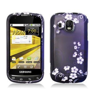 For Sprint Boost Mobil Samsung M930 Accessory   Blue Flower A Design Hard Case Proctor Cover + Free Lf Stylus Pen Cell Phones & Accessories
