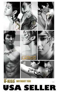 U Kiss tattoos Without You POSTER 23.5 x 34 OOP Korean Kpop boy band UKiss U Kiss (sent FROM USA in PVC pipe) : Prints : Everything Else