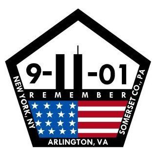 Firefighter Decals/Stickers   911 Pentagon Memorial Decal in 4" Tall size / 911 decals, 911 stickers 