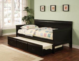 Inland Empire Furniture Estella BlaCalifornia King Solid Wood Day Bed with Trundle Home & Kitchen