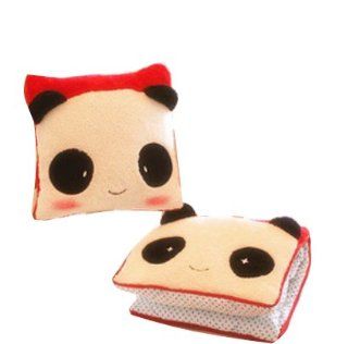 Cute Panda Hand Pillow Square Pillow Cartoon Panda Couple Pillow/blanket/car Cushion/quilt Various use(red)   Throw Pillows