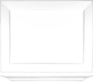 ITI EL 25 Elite Rectangle Plate 14 Inch by 10 7/8 Inch 6 Piece White: Platters: Kitchen & Dining