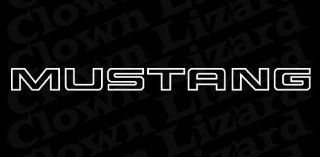 "Mustang" Outline Windshield Banner Decal Sticker No Logos 40"x3": Everything Else