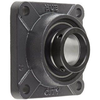 Hub City FB220DRWX2 3/16 Flange Block Mounted Bearing, 4 Bolt, Normal Duty, Relube, Eccentric Locking Collar, Wide Inner Race, Ductile Housing, 2 3/16" Bore, 2.937" Length Through Bore, 5.125" Mounting Hole Spacing Industrial & Scientif