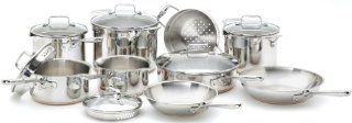 Emeril by All Clad E937SE6A Copper Stainless Steel Oven Safe Dishwasher Safe 14 Piece Cookware Set: Kitchen & Dining