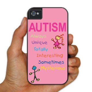 Autism Awareness   iPhone 4/4s BruteBoxTM Case   Always Unique Totally Interesting Sometimes Mysterious   2 Part Rubber and Plastic Protective Case: Cell Phones & Accessories