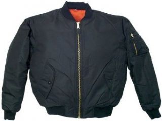 Air Force MA 1 Flight Jacket (Black, Size 4X Large): Clothing