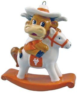 NCAA Texas Longhorns Baby Rocking Horse Ornament : Sports Fan Hanging Ornaments : Sports & Outdoors