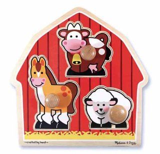 Barnyard Animals Jumbo Knob Puzzle: Toys & Games