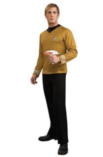 Rubie's Costume Star Trek Into Darkness Deluxe Captain Kirk Shirt With Emblem, Gold, Medium Costume: Clothing